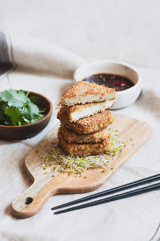 sesame crusted tofu