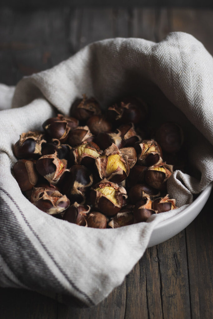 oven-roasted chestnuts